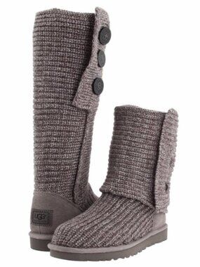 UGG Australia | Cardi Knit Boots in Gray | Size 7